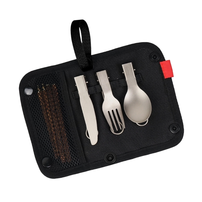 Bamboo Cutlery Travel - Set Peralatan Makan Perjalanan 547F dengan