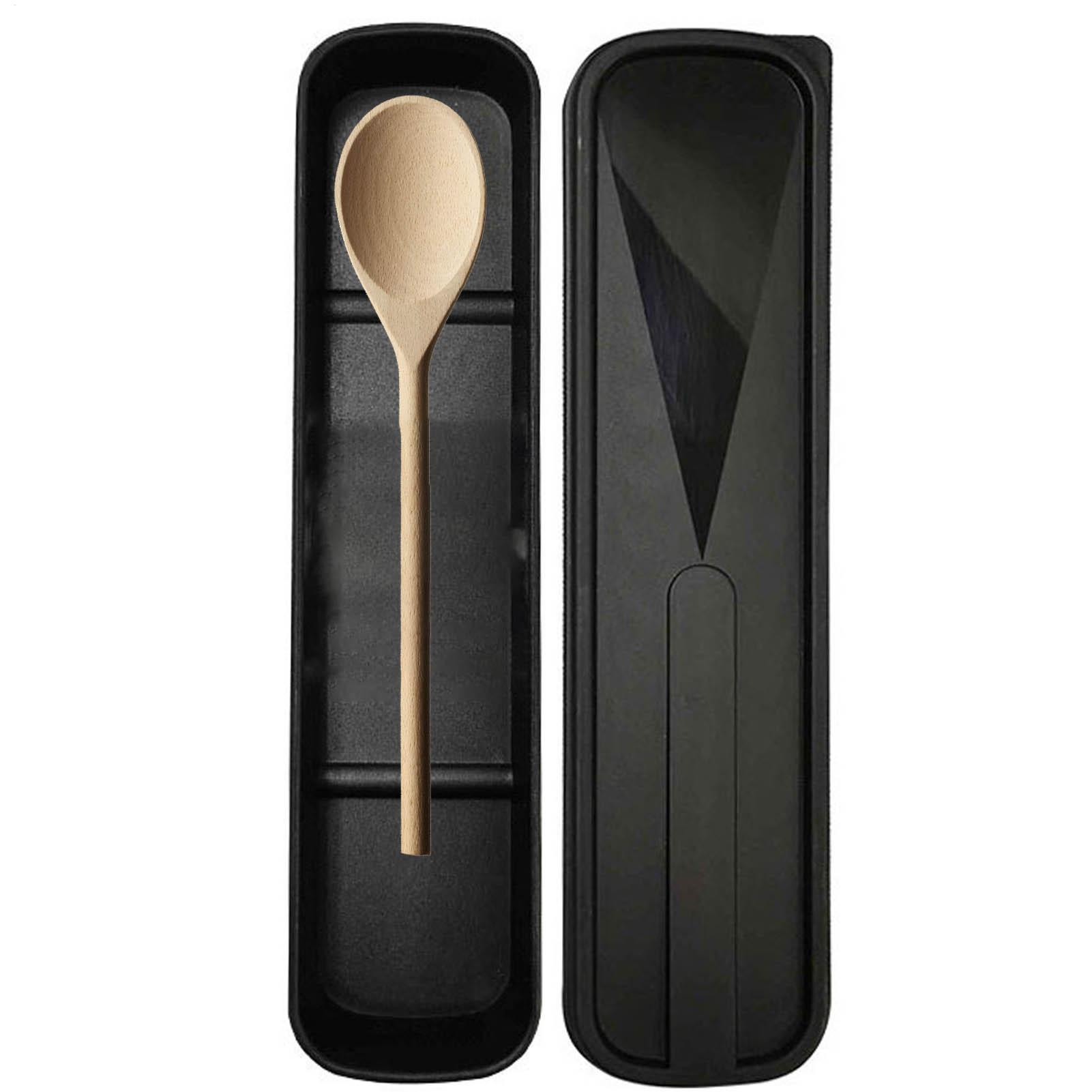 Kotak Peralatan Makan, Organiz - Bamboo Cutlery Travel ulasan dan harga