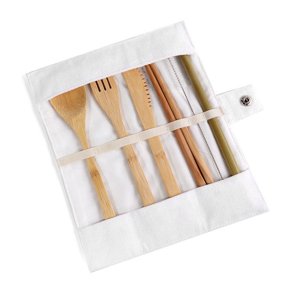 Set Peralatan Makan Bambu Dapa - Bamboo Cutlery Travel ulasan dan harga