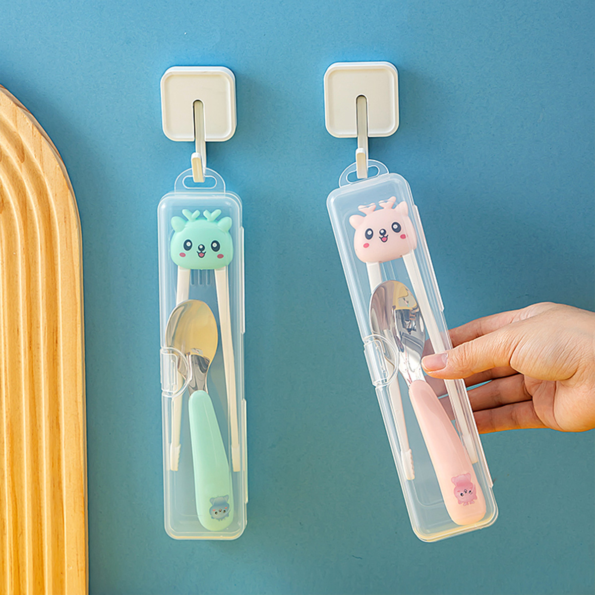 Kotak Peralatan Makan Transpar - Bamboo Cutlery Travel ulasan dan harga