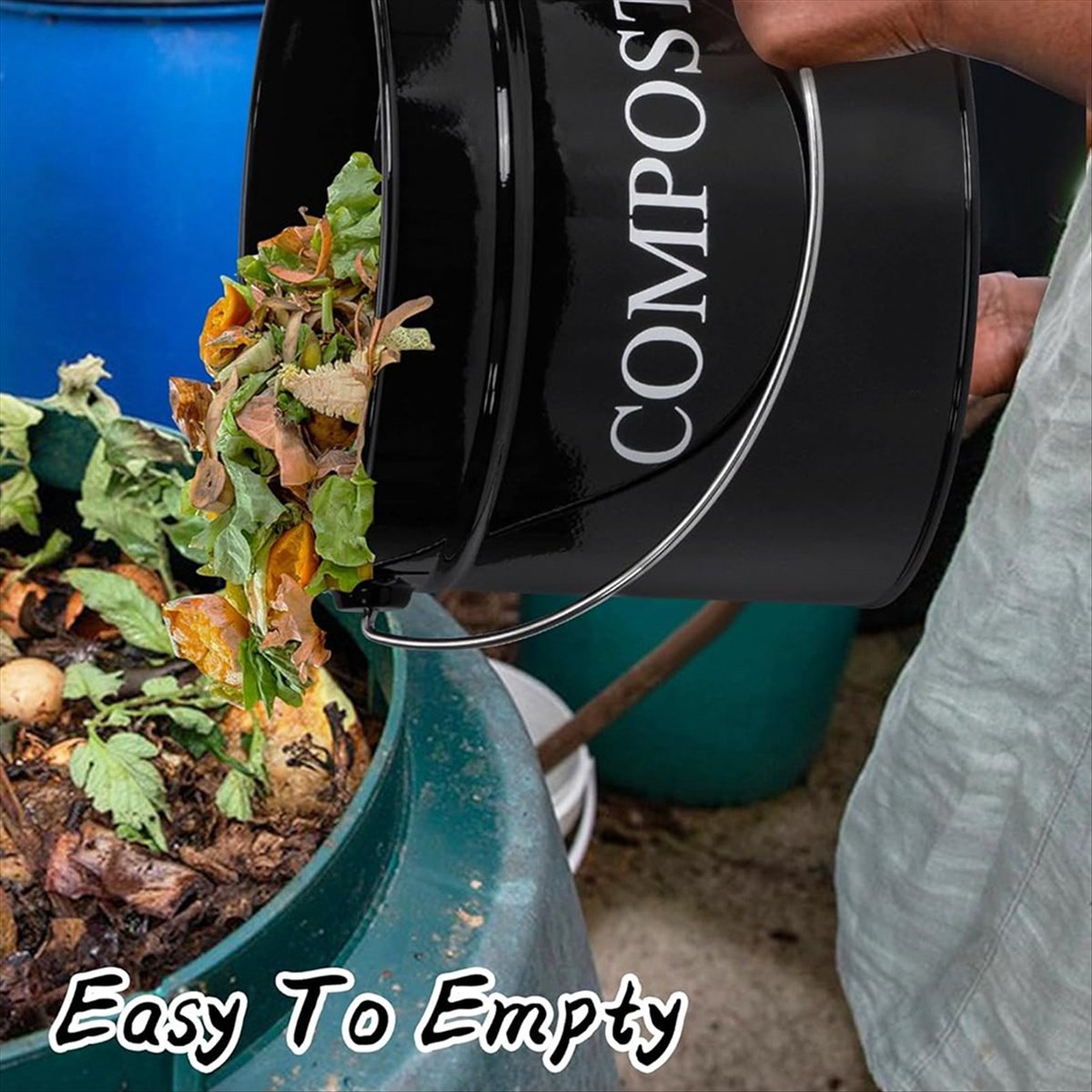 Tempat Sampah Kompos Dapur unt - Compost Bin Countertop ulasan dan harga