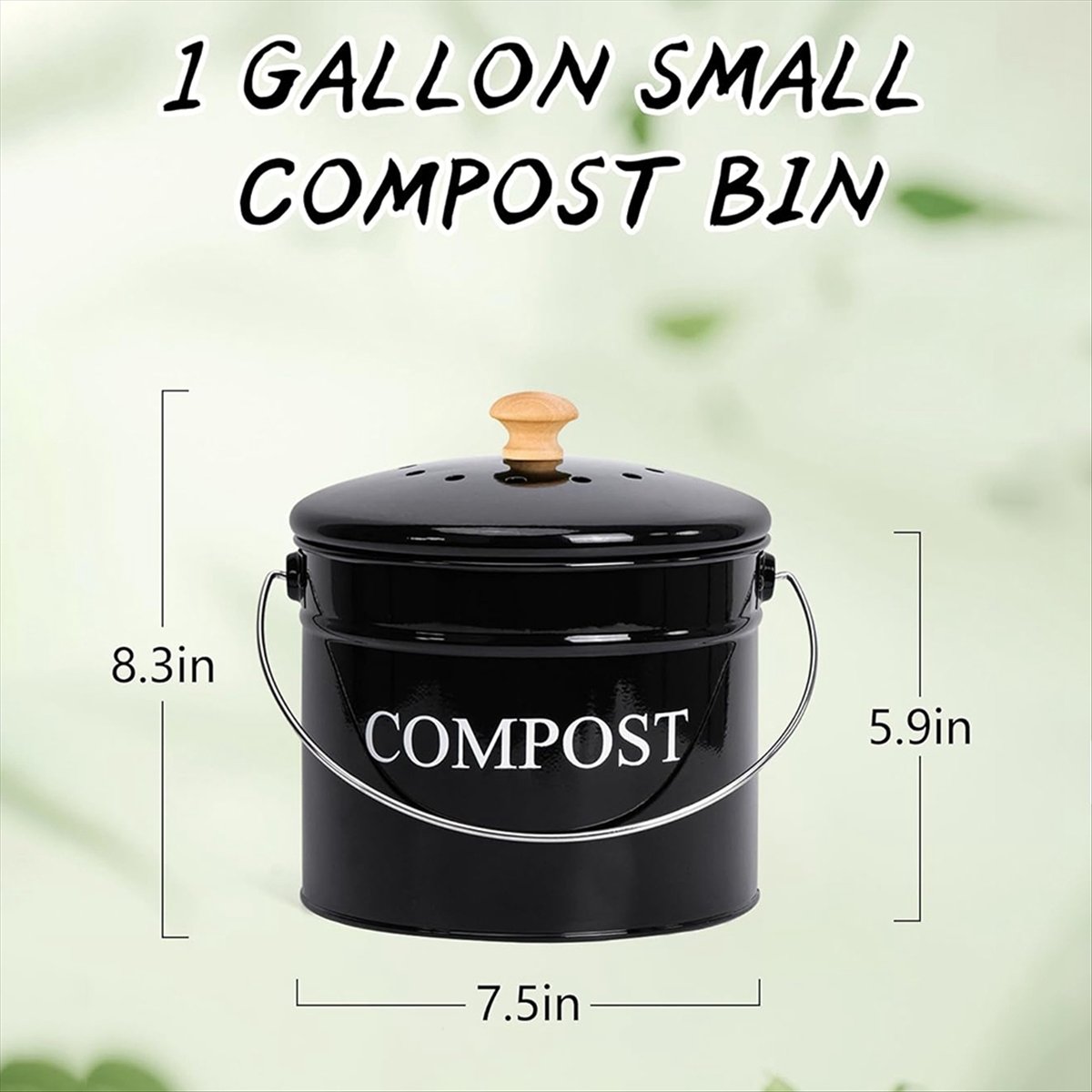Tempat Sampah Kompos Dapur unt - Compost Bin Countertop ulasan dan harga