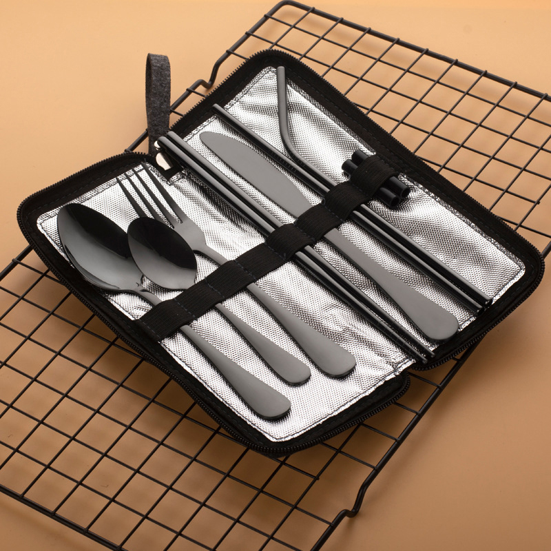 10pcs Peralatan Makan Portabel - Bamboo Cutlery Travel ulasan dan harga