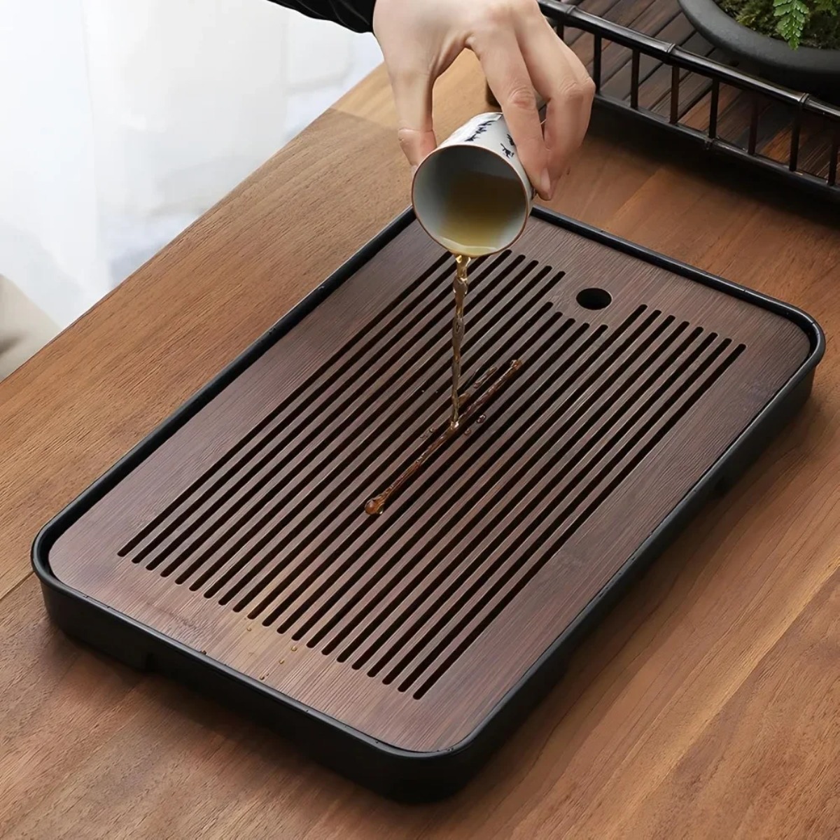 Meja Teh Bambu Portabel yang D - Bamboo Cutlery Travel ulasan dan harga