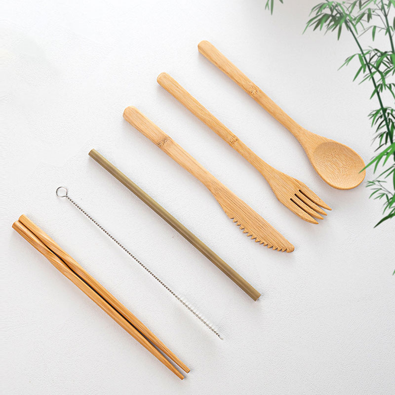 Peralatan Makan Perjalanan Bam - Bamboo Cutlery Travel ulasan dan harga